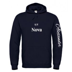 hoodie med båtnamn