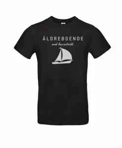 Aldreboende Segelbat Svart