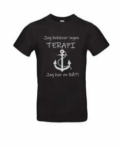 Terapi Båt Svart Plain
