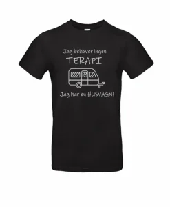 Terapi Husvagn Svart Plain